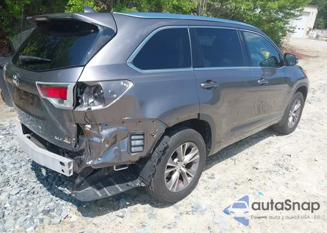 2014 Toyota Highlander Xle V6 z USA, uszkodzony, nr VIN 5TDJKRFH4ES063381